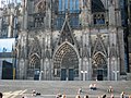 North entrance of Cologne Cathedral in Cologne (Germany)