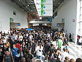 Crowd of visitors at the Gamescom 2009 on August22nd (Saturday)