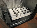 A hydroponic system in a grow box