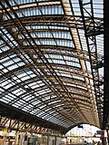 The roof structure of Köln Hauptbahnhof (Cologne Central Station)