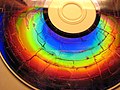 A microwaved DVD