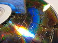 A microwaved DVD