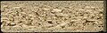 Close up to the cut face of a particle board