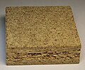 A small piece of a particle board