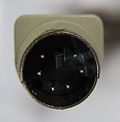 Close up to a male PS/2 connector