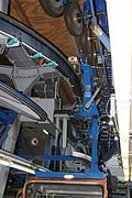 Technics inside of the station Zoo of the Rheinseilbahn in Cologne (Germany)