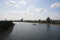 The west bank of the Rhine in Cologne (Germany)