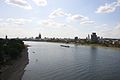 The west bank of the Rhine in Cologne (Germany)