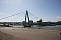 The Severinsbrücke (Severis bridge) over the Rhine in Cologne (Germany)