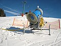 A snow cannon