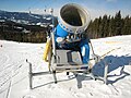 A snow cannon