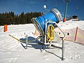 A snow cannon