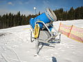 A snow cannon