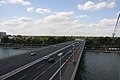 The Zoobrücke (Zoo bridge) over the Rhine in Cologne (Germany)